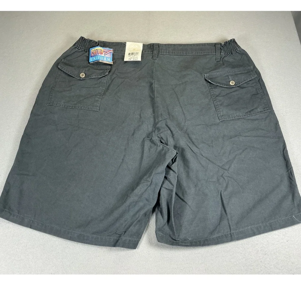 Boy Scouts of America Official Uniform Cargo Shorts W46 Gray Action Fit NWT USA